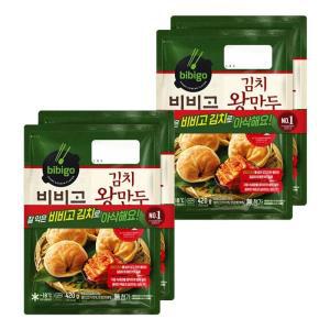 CJ 비비고 김치왕만두 420g x 4개 (원산지_상세설명에 표시)