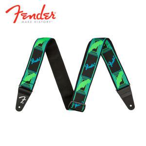 Fender 스트랩 Neon Monogram Strap GRN/BLUE