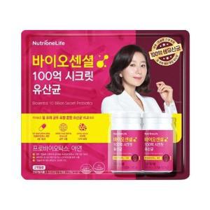 [하프클럽/기타]바이오센셜 100억 시크릿유산균 350mg 30캡슐 2개 (총 60캡슐)