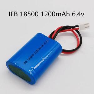 IFR18500 리튬 다리미 인산염 배터리 팩, 비상 공급 엘리베이터 인터콤 터미널 1000mAh, 6.4V