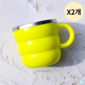 릴팡 아기 유아식기 유아컵 튜브 스텐컵 네온 X2개