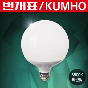 번개표 LED 볼전구 15W 숏타입 주광색 LED전구 볼구 볼램프