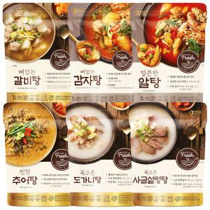 아워홈 즉석국 400g (갈비탕 + 감자탕 + 알탕 + 추어탕 + 도가니탕 + 사골설렁탕)