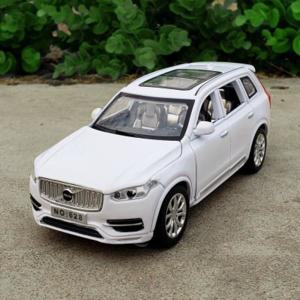 1:32 볼보 호환 XC90 SUV 합금 자동차 모델 다이캐스트 및 장난감 금속 차량 컬렉션 소리와 빛   어린이 선