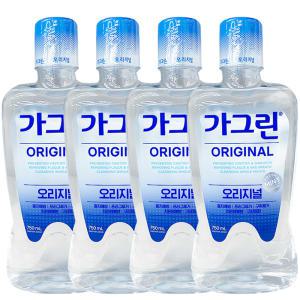 가그린 오리지널 750ml 4개