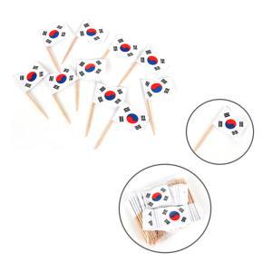 깃발 20P 이쑤시개 국기 꼬지 미니 태극기 악세사리 태극문양 꼬치 데코용 토퍼