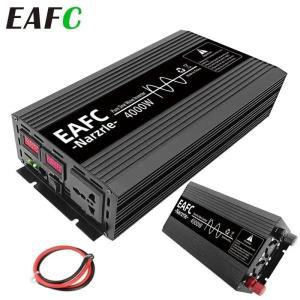 순수 사인파 인버터 2000W 휴대용 파워 뱅크 태양열 DC12V AC 220V 자동차 가정 실외용