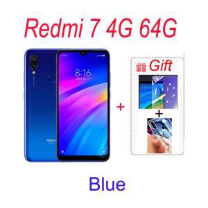 정품 샤오미 레드미 7, 4GB 64GB 6.81 인치 휴대폰, 글로벌 ROM, 구글 플레이, 안드로이드, 4000 mAh 스마트폰, 지문 무료 선물