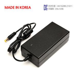 12V 6A 모니터 아답터 LCD LED 어댑터 TV CCTV 게임기 콘솔 박스 BOX 세탑 세톱 셋탑 공유기