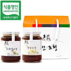 [강봉석]강봉석명인 도라지조청1병(600g)+생강조청1병(600g)