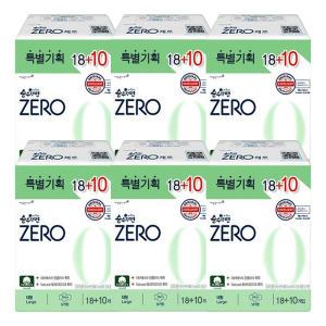 깨끗한나라 순수한면 ZERO 울트라슬림 뉴 대형 날개형 28p X 6개