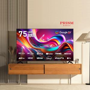 프리즘 75인치 QLED CP75G3Q 구글OS 안드로이드 4K 스마트TV  패널 2년 무상보증_설치포함