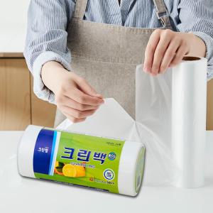 크린랩 롤백 17x25 500매 크린백 위생백 비닐백 일회용 비닐 봉지