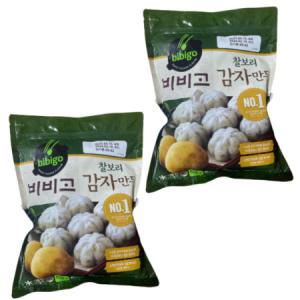 CJ제일제당 비비고 찰보리감자만두 600g 4개 냉동만두 무료배송