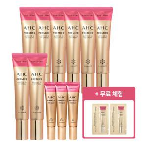 최신상 AHC 아이크림 시즌12 프리미어 앰플 인 코어 리프팅 40ml -8개+12ml-3개+샘플2장~