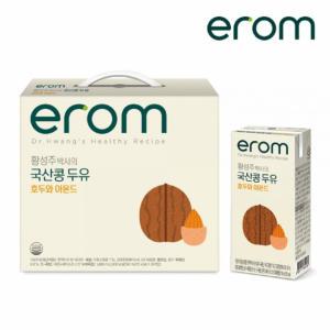 진한 콩물 두유 국산콩 황성주 두유 호두와 아몬드 190ml 20팩