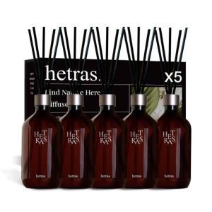 헤트라스 디퓨저 프리미엄 대용량 디퓨저 제주사려니숲길 500ml x 5개