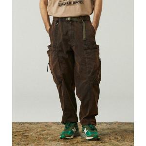 펜필드 PENFIELD BELTED UTILITY POCKET BALLOON PANTS DARK BROWN_FQ3WP70U