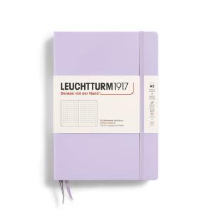 LEUCHTTURM1917 - 노트 하드커버 미디엄 A5-251 필기 및 저널링용 번호가 매겨진 페이지 라일락 도트