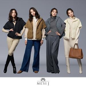 [하프클럽/메시제이]24FW 메시제이 자수 퀼팅 베스트 1종