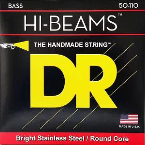 DR Strings HI-BEAMS - 스테인리스 스틸 4줄 베이스 기타 스트링 50-110 라운드 코어