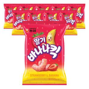 농심 딸기바나나킥, 60g, 10개