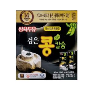 삼육두유 검은콩칼슘 190ml, 16팩