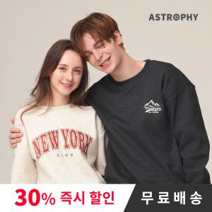 [30%즉시할인]아스트로피 기모 맨투맨 후드티 프린팅 빅사이즈 남여공용 모음