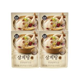 [내일도착] 올반 삼계탕 정 900g x 4팩 외 2팩,3팩,5팩/국내산 냉장닭100%/실온보관