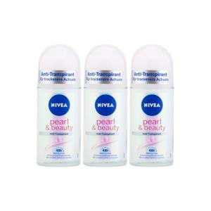 3개 NIVEA 니베아 데오 롤온 펄 & 뷰티 50ml