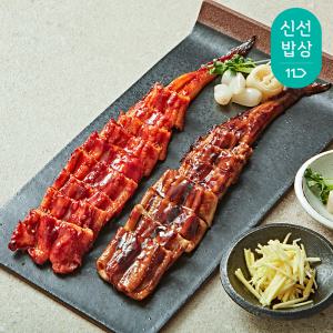 [품질보장] 더신선 통영 자연산 활 바다장어 1kg 2-4미 / 손질 후 중량 750g내외 / 소스 2종증정