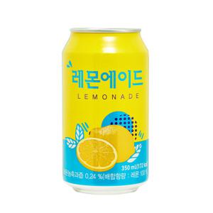 레몬에이드 350ml 24캔 음료수 캔음료 뚱캔 에이드 과즙음료