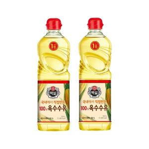 백설 옥수수유 900ml x2개