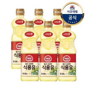 해표 콩기름 500ml X 6병 /식용유/오일/기름/튀김