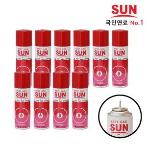 영일 썬 라이타 가스 295ml X 10개 리필 대용량 라이터 가스