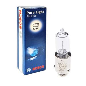 보쉬 Pure Light H6W [12V 6W] 433C BAX9s 차량용전구 E1인증 (2VD) 투명 깜박이 미등 1pcs 낱개판매