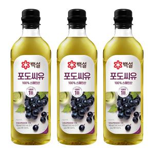 백설 포도씨유 900ml X 3개입