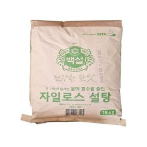 CJ제일제당 백설 자일로스설탕 15kg/ 하얀설탕,설탕