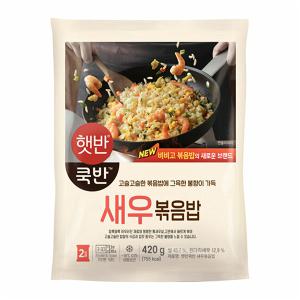 CJ제일제당 햇반쿡반 새우 볶음밥 420g 1봉 비비고볶음밥