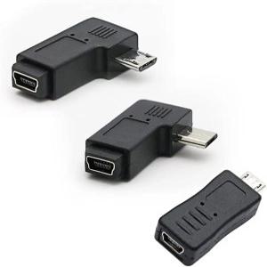 3Pack Mini USB Female to Micro USB Male Convert USB Type B Micro to USB Type B Mini  Cable Connector