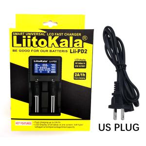 전기자전거 충전기 LiitoKala Lii-PD2 LII-PD4 배터리 18650 26650 21700 18350 AA AAA 3.7V/3.2V/1.2V 리