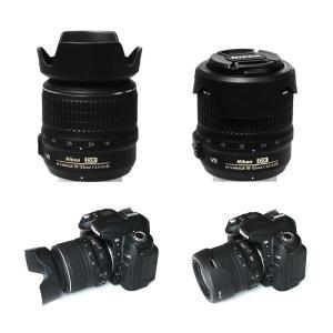 HB-45 카메라 렌즈 후드 니콘 AF-S DX 18-55mm f/3.5-5.6G VR 52mm 필터 D3000 D90