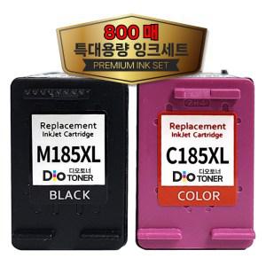 삼성 특대용량 INK-M185 C185 잉크세트 SL-J1680 J1683 J1685 J1780W J1780DW J1785W M185XL C185XL 디오토