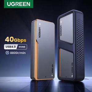 UGREEN 40Gbps NVMe SSD 케이스  인클로저  M.2 PCIE용 어댑터  내장 냉각 조끼  알루미늄