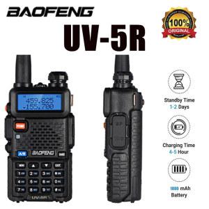 Baofeng UV5R 5W UHF 전문 RadioVHF136 174MHz 및 400 520MHz 듀얼 밴드 주파수 변조 1800mah 무전기 워키토키 LED 스크린