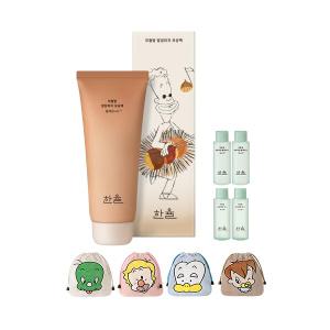 한율 부들밤 말끔피지 모공팩 아기공룡둘리콜라보, 100ml, 1개 + 증정(어린쑥토너,18ml, 2개 + 플루이드,18ml, 2개 + 복조리파우치(랜덤), 1개)