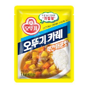 오뚜기카레 약간매운맛 1kg/1개 분말