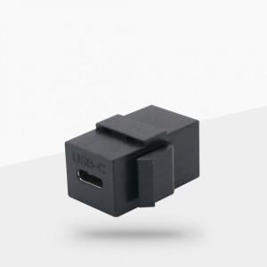 2개 구성 키스톤잭 젠더 F-F C 3.1 Type USB 블랙 일체형