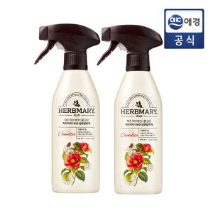 [허브마리] 섬유탈취제 카멜리아힐 (용기) 400ml 2입 x 1개 (총 2개)