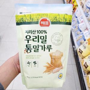 해표 지리산 100% 우리밀 통밀가루 750g